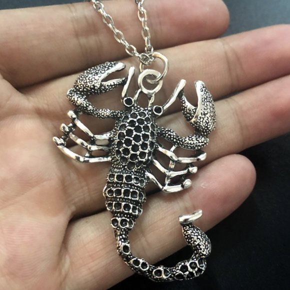 Large Scorpion Pendant Chain Necklace